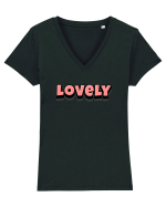 Lovely Tricou mânecă scurtă guler V Damă Evoker