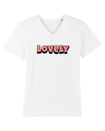 Lovely Tricou mânecă scurtă guler V Bărbat Presenter