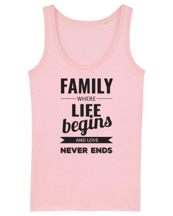 Tricou familist Cotton Pink