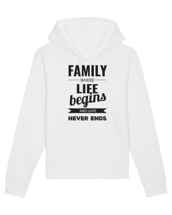 Tricou familist White