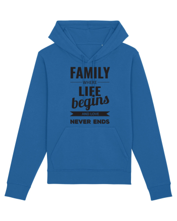 Tricou familist Royal Blue