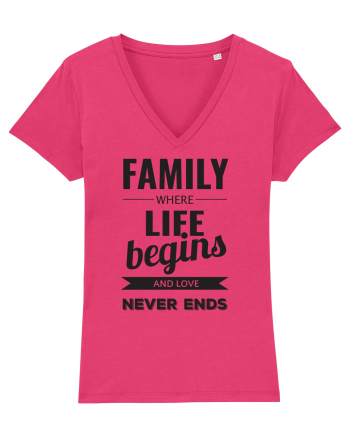 Tricou familist Raspberry