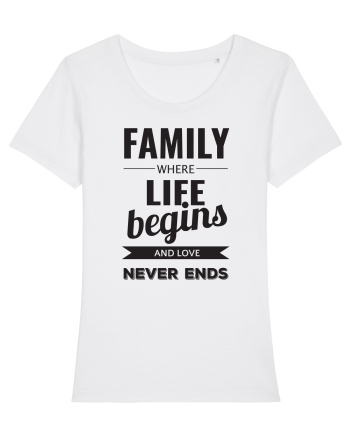 Tricou familist White