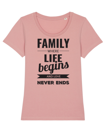 Tricou familist Canyon Pink