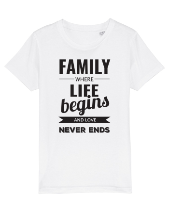 Tricou familist White