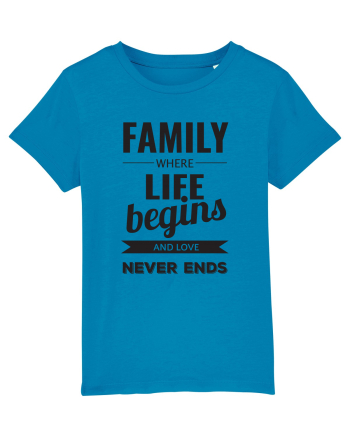 Tricou familist Azur