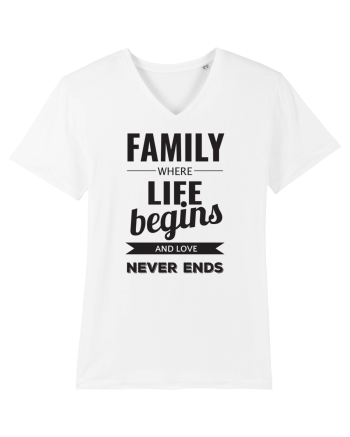 Tricou familist White
