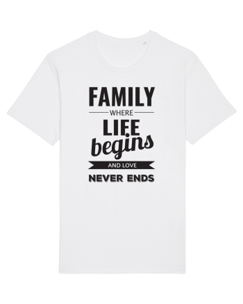 Tricou familist White