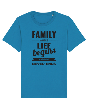 Tricou familist Azur
