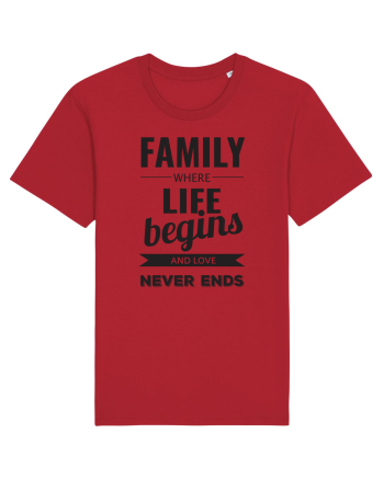 Tricou familist Red