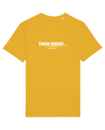 Facem planuri  Tricou mânecă scurtă Unisex Rocker