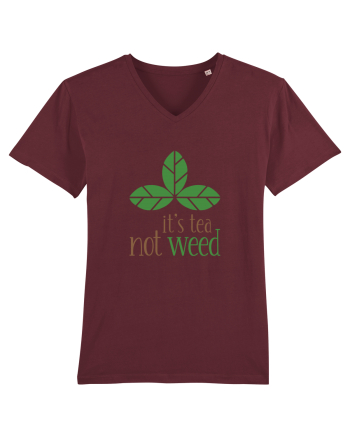 Tea, Not Weed Burgundy