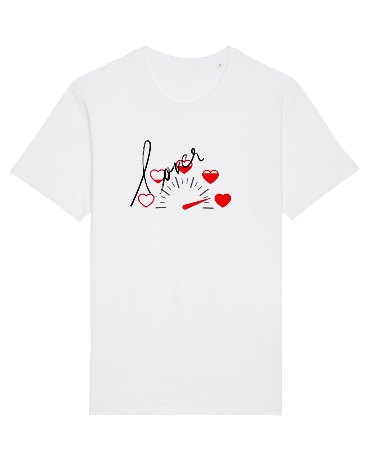 Tricou mânecă scurtă Unisex Rocker White