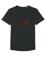 Lover Tricou mânecă scurtă guler larg Bărbat Skater