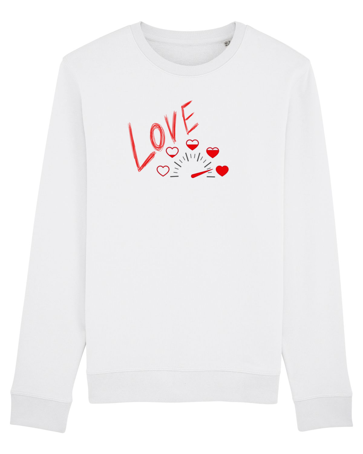 Bluză mânecă lungă Unisex Rise White