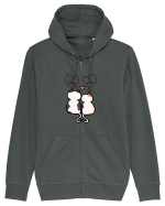 Love you Hanorac cu fermoar Unisex Connector