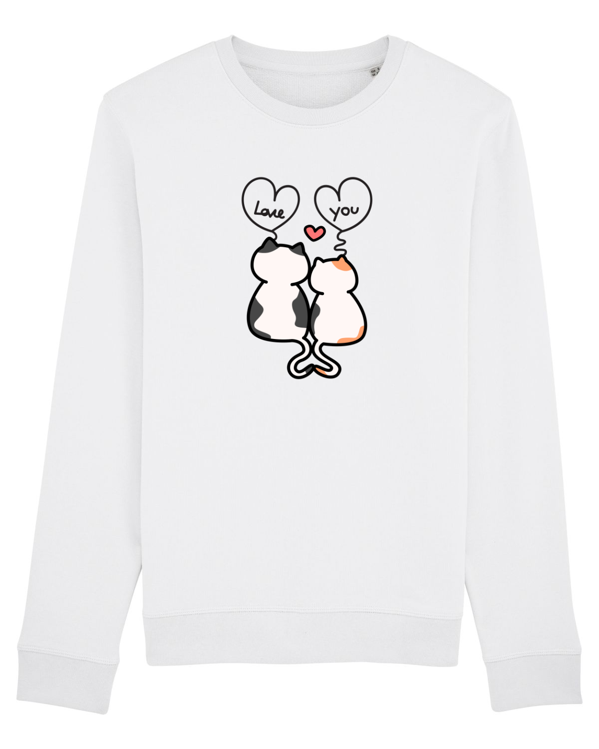 Bluză mânecă lungă Unisex Rise White