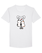 Love you Tricou mânecă scurtă guler larg Bărbat Skater