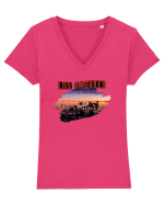 Los Angeles  Tricou mânecă scurtă guler V Damă Evoker