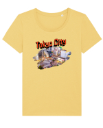 Tokyo  Tricou mânecă scurtă guler larg fitted Damă Expresser
