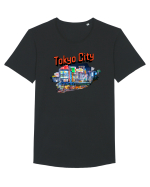 Tokyo  Tricou mânecă scurtă guler larg Bărbat Skater