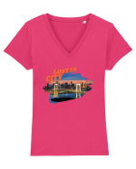 LOST in City  Tricou mânecă scurtă guler V Damă Evoker