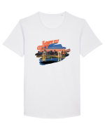 LOST in City  Tricou mânecă scurtă guler larg Bărbat Skater