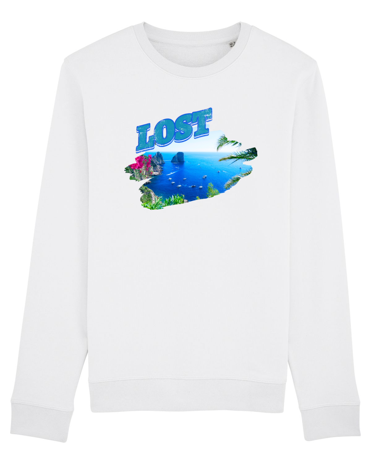 Bluză mânecă lungă Unisex Rise White