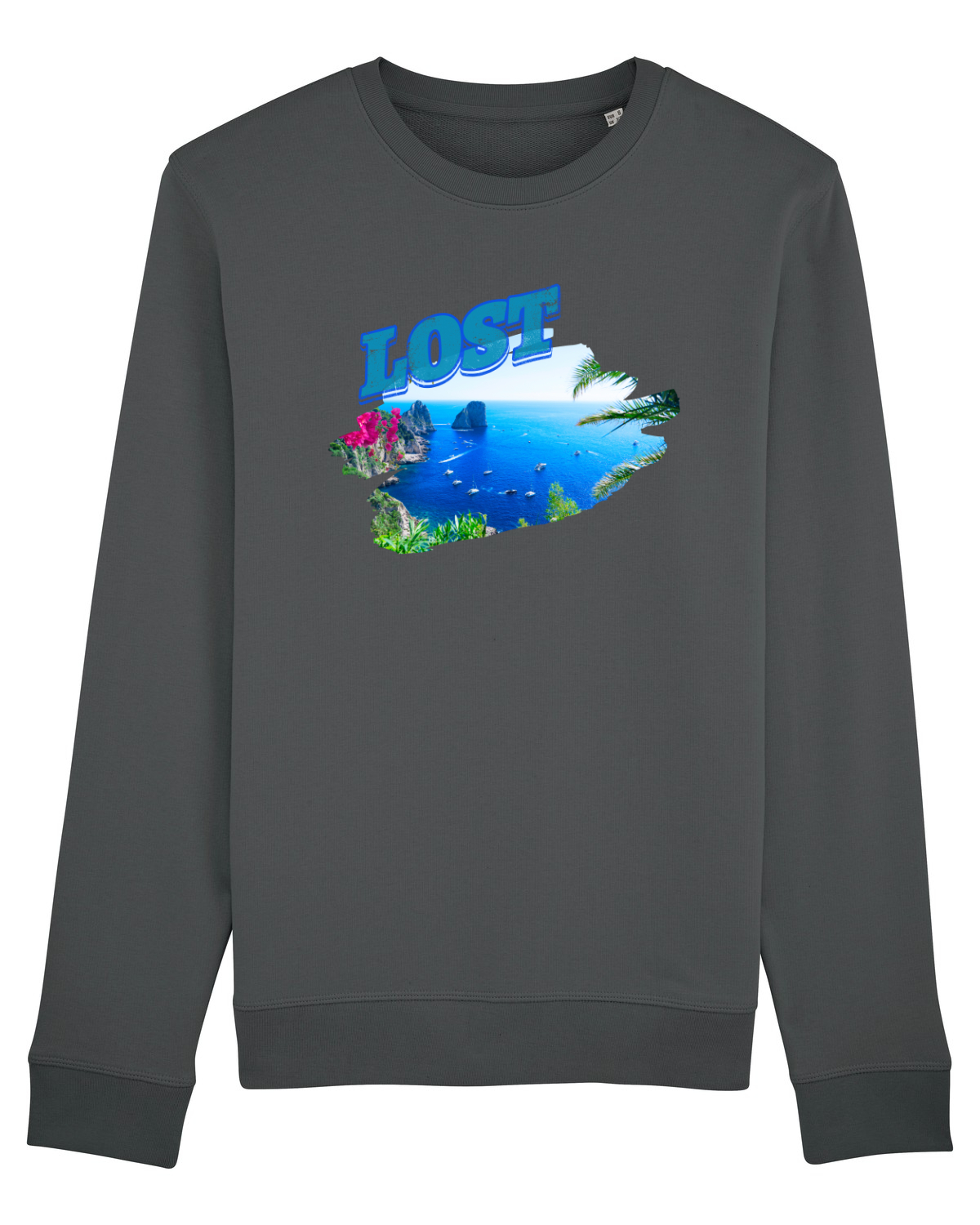 Bluză mânecă lungă Unisex Rise Anthracite