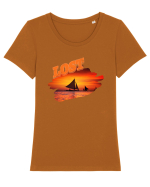 Lost  Tricou mânecă scurtă guler larg fitted Damă Expresser