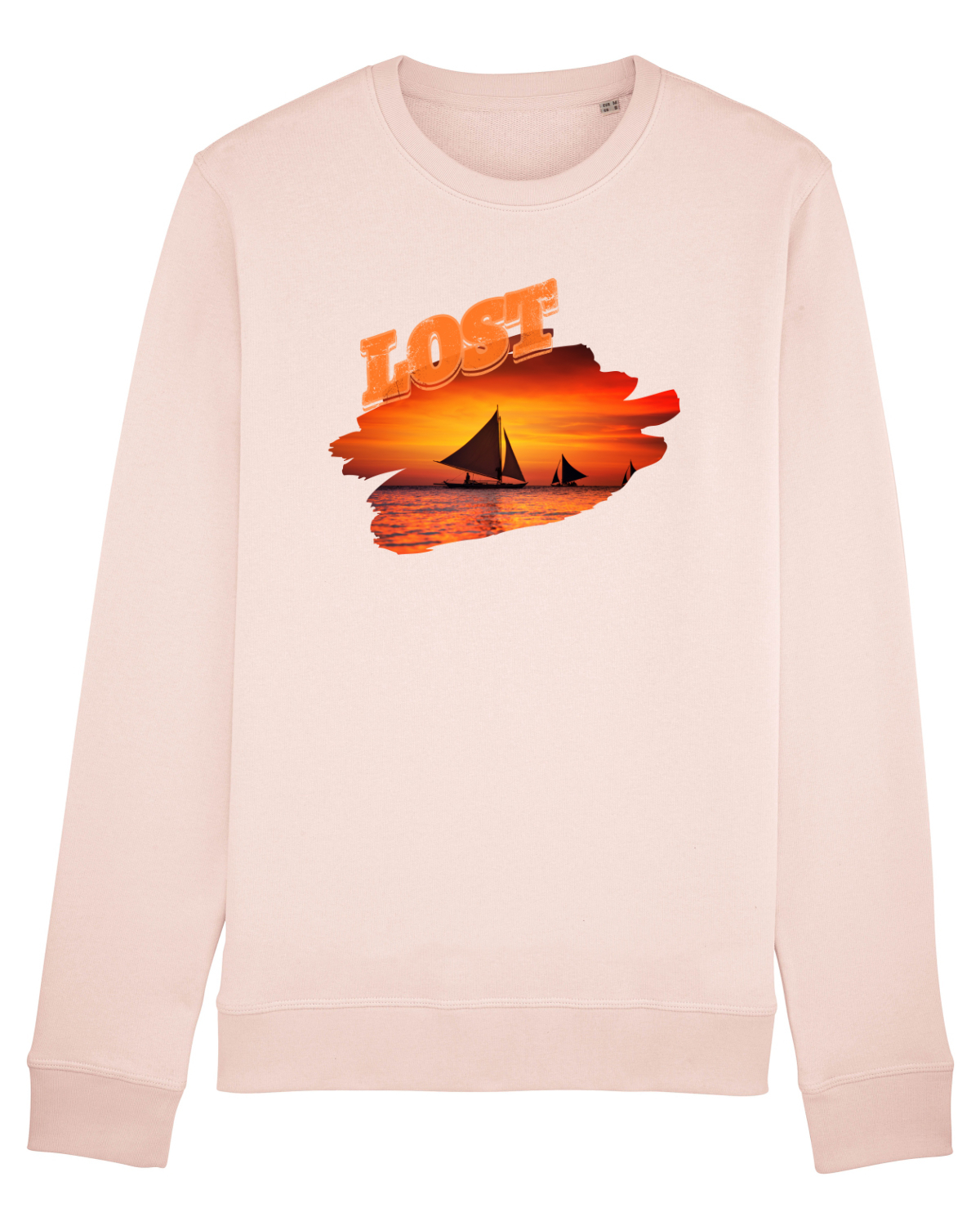 Bluză mânecă lungă Unisex Rise Candy Pink