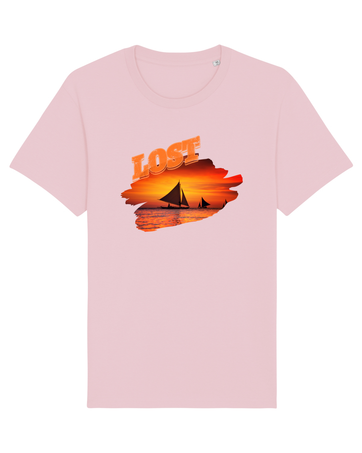 Tricou mânecă scurtă Unisex Rocker Cotton Pink