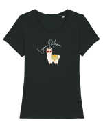 Lama-Dilama  Tricou mânecă scurtă guler larg fitted Damă Expresser