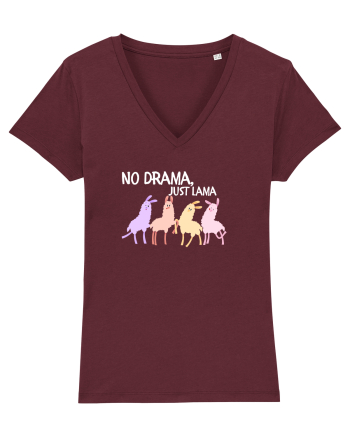 No drama,just lama  Burgundy