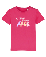 No drama,just lama  Tricou mânecă scurtă  Copii Mini Creator