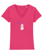 Stay cool  Tricou mânecă scurtă guler V Damă Evoker