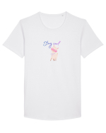 Stay cool  Tricou mânecă scurtă guler larg Bărbat Skater
