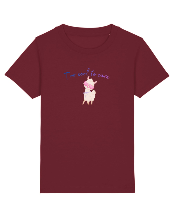 Too cool to care  Burgundy