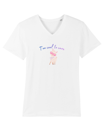 Too cool to care  White
