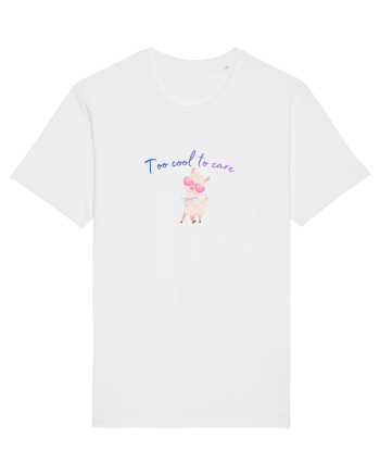 Too cool to care  White