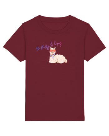 Be fluffy,be happy  Burgundy
