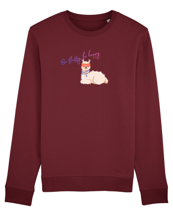 Be fluffy,be happy  Burgundy