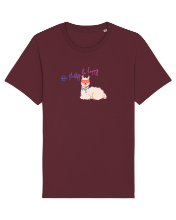 Be fluffy,be happy  Burgundy