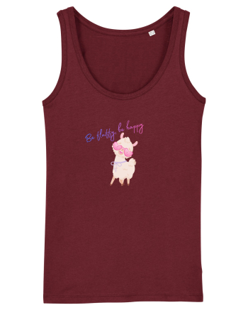 Be fluffy,be happy  Burgundy