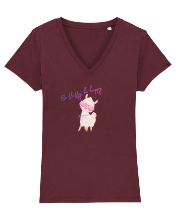Be fluffy,be happy  Burgundy