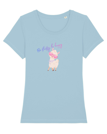 Be fluffy,be happy  Sky Blue