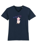 Be fluffy,be happy  Tricou mânecă scurtă guler V Bărbat Presenter