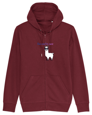 Too cool to care  Burgundy