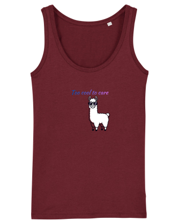 Too cool to care  Burgundy