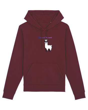 Too cool to care  Burgundy
